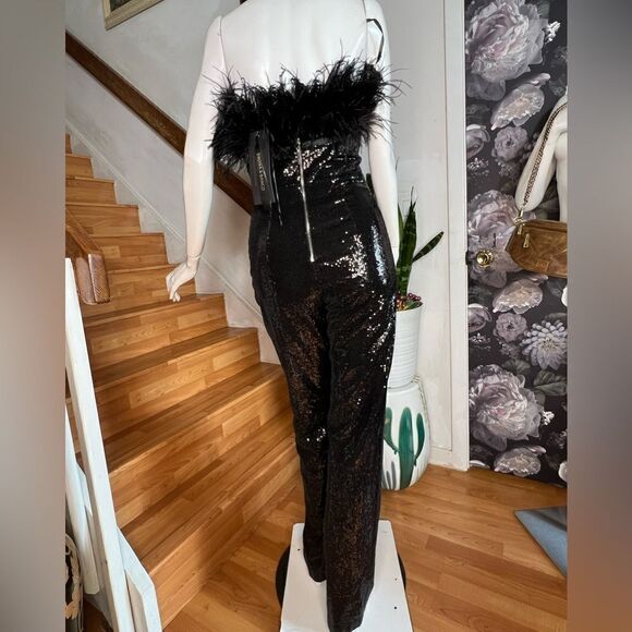 Free People x Bronx & Banco Lola Noir Sequin Jumpsuit - Picture 8 of 12